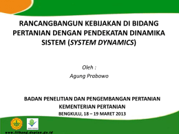 PRESENTASI SYSDYN_BENGKULU 18 MARET 2013