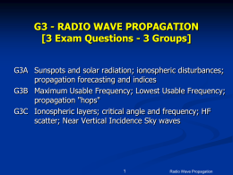 G3 - RADIO WAVE PROPAGATION [3 Exam