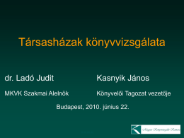 Tarsashaz_20100622 - Magyar Könyvvizsgálói Kamara
