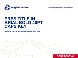Anglo American PowerPoint template