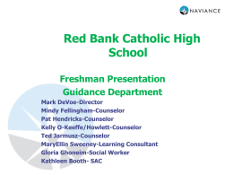 Presentation - Red Bank Catholic High School