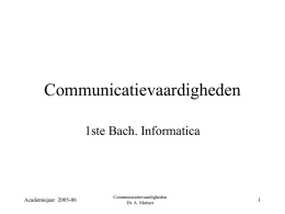 Communicatievaardigheden