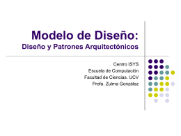 Modelo de Diseño - Facultad de Ciencias-UCV