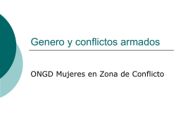 Genero y conflictos armados - Educacion Para el desarrollo