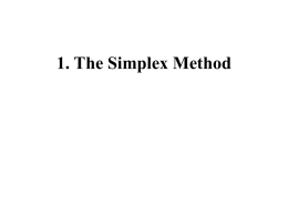 Simplex method