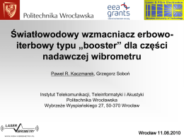 booster - wdm-vibrometry.pl
