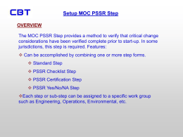 Setup MOC PSSR Step - downloadlibrary.hcisoftware.biz is under
