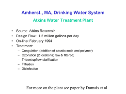 Amherst Water Treatment Plant