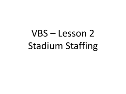 VBS Lesson 2