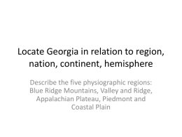 Slide 1 - Georgia History