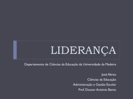 4. Liderança - Universidade da Madeira