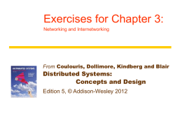 Exercises for Chapter 3 - Distributed Systems | Concepts