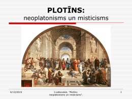 Plotīns - Ilmārs Latkovskis | Blogs