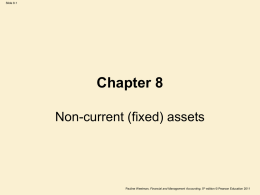 Non-current fixed assets