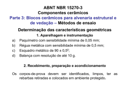 ABNT NBR 15270-1 Componentes cerâmicos Parte 1