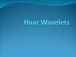 1-level haar wavelets 을 가지고 첫번째 fluctuation 표현 가능