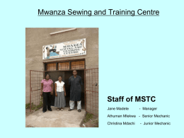 Mwanza Sewing and Training Centre