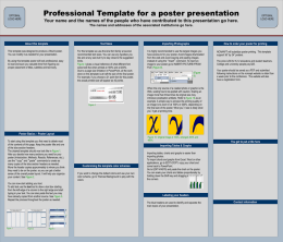 Poster Template 2