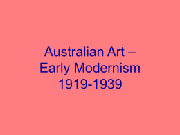 Aust Art History 1919-1930