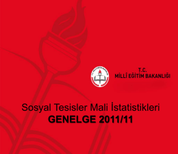 Sosyal Tesisler Modülü Slayt-2 - Kayseri Milli Eğitim Müdürlüğü