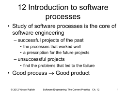 12 introduction to software processes