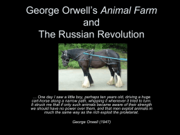 Animal Farm and Russian Revolution