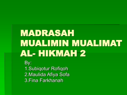 MADRASAH-MUALIMIN-MUALIMAT-AL-HIKMAH