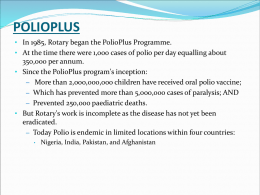 PolioPlus - District 9940
