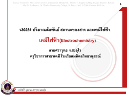 Electrochemistry Electrochemistry2