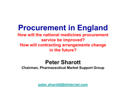 Peter Sharott - Guild of Healthcare Pharmacists