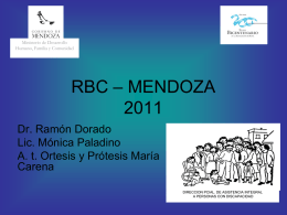 Experiencia RBC en la Provincia de Mendoza