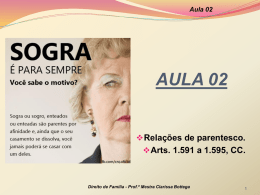 Aula 02 - Professora Mestra Clarissa Bottega