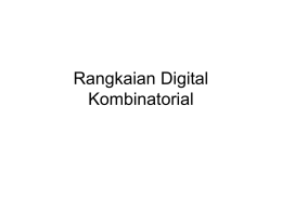 Rangkaian Digital Kombinatorial