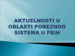 Hajrudin Hadžimehanović Reforme u oblasti poreza na dohodak i