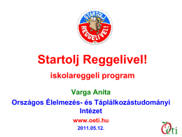 Varga Anita - Országos Egészségfejlesztési Intézet