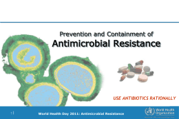 Antimicrobial Resistance - South