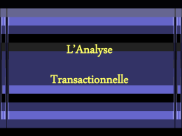 L`Analyse Transactionnelle