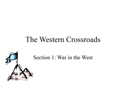The Western Crossroads - Monroe County Schools