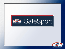 Why SafeSport? - Pointstreak Sites