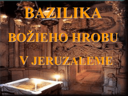 bazilika božieho hrobu