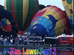 Chapter 11 Gas Laws Part II