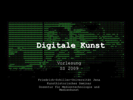 Digitale Kunst - Friedrich-Schiller