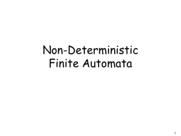 Nondeterministic Finite Automata