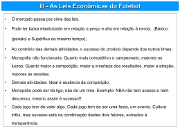 as leis econômicas do futebol - IBDD - Instituto Brasileiro de Direito
