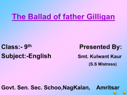 THE BALLAD OF FATHER GILLIGAN Nag