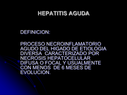 HEPATITIS AGUDA