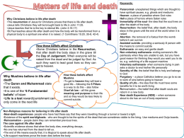 matters of life and death revision
