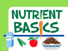 NUTRIENT Basics p.p. - Ms. Smersh Classroom