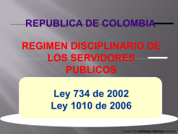 Ley 734/02 - Superintendencia de Notariado & Registro