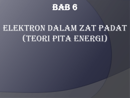 Elektron Dalam Zat Padat